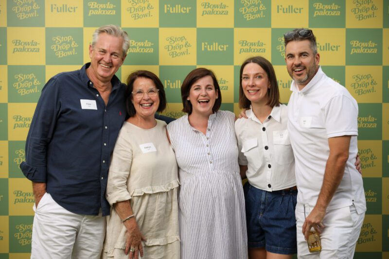 Fuller Family at a client event Bowlapalooza in 2021