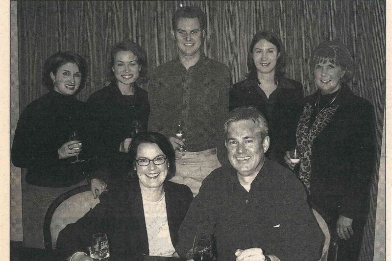 Newspaper clipping of the Fuller team in the 90s