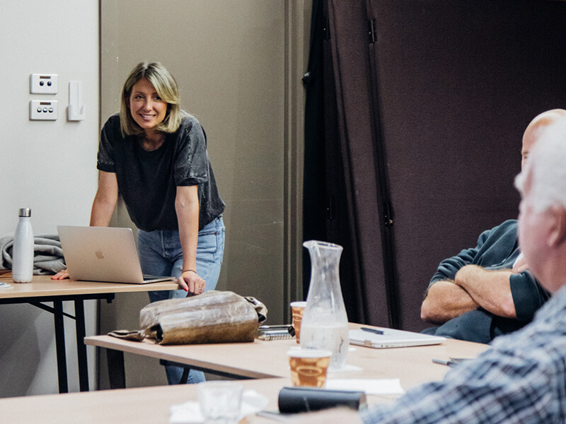 Will and Jordaine running a workshop with the team at Regional Development Eyre Peninsula
