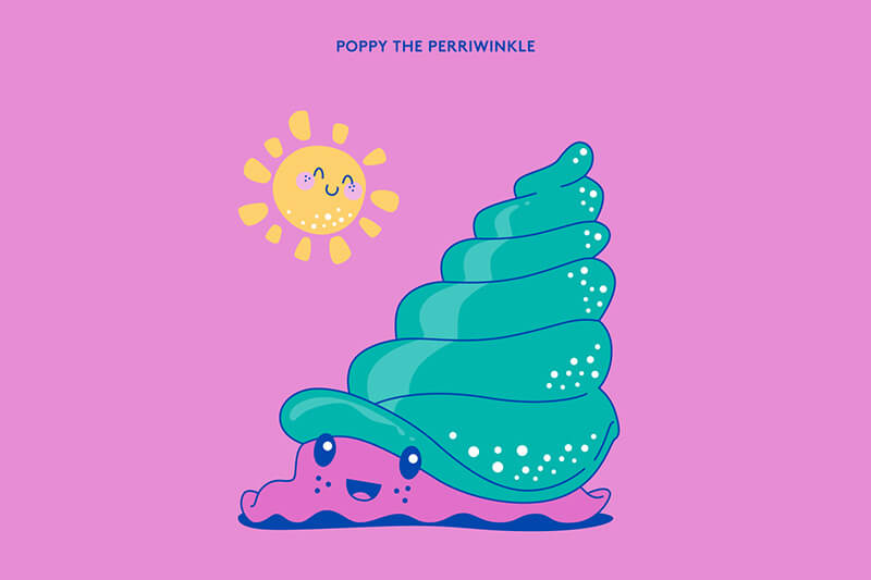 Illustration of Poppy Periwinkle