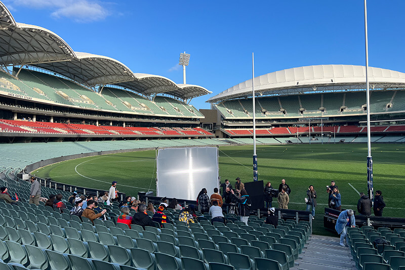 Behind the scenes of 'Travel Our Way' at Adelaide Oval