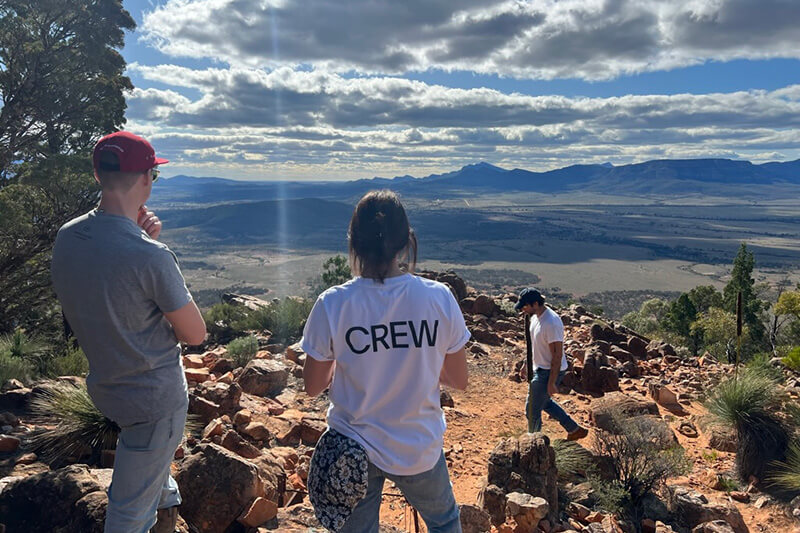 Behind the scenes of 'Travel Our Way' at Wilpena Pound