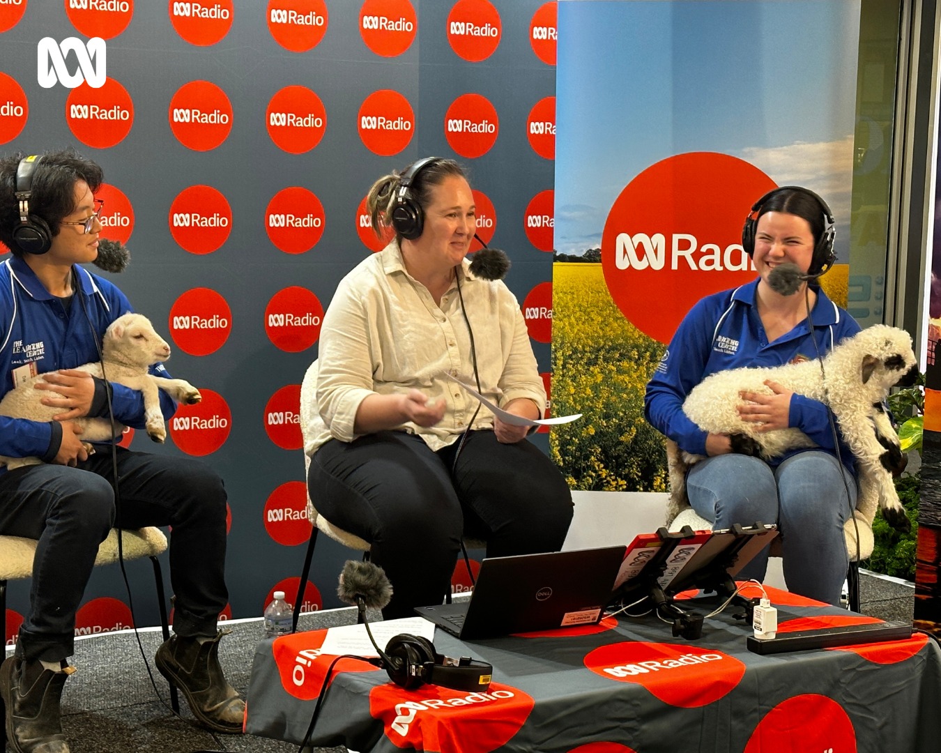 A booth set up for ABC Radio at the Adelaide Show