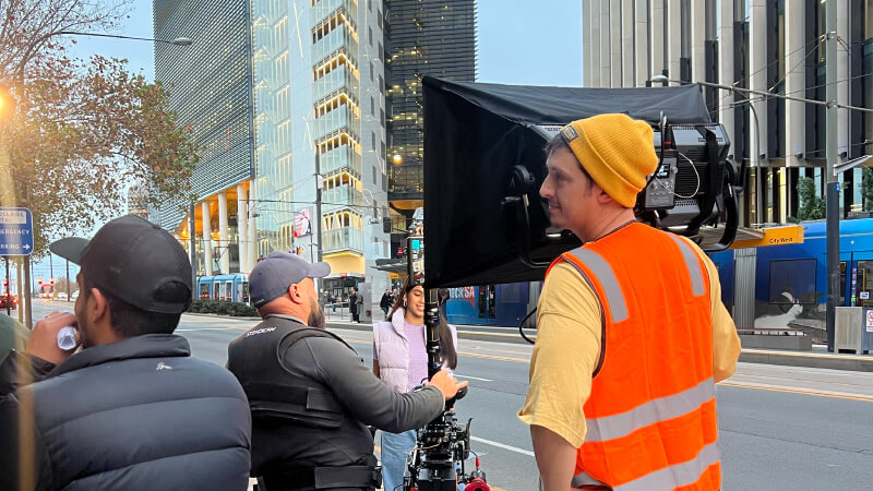 Behind the scenes of the Adelaide University brand film shoot