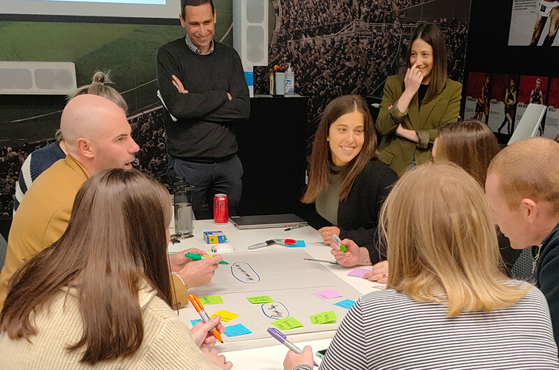 Adelaide Crows engaged in a brand discovery workshop